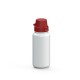 Trinkflasche School Colour 0,4 l - weiß/rot